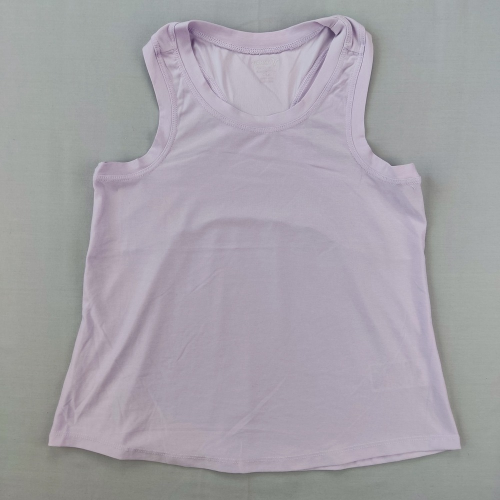 Old Navy Tank Top Girls M 8 Purple Cloudmotion Go-Dry Cool Racerback Activewear